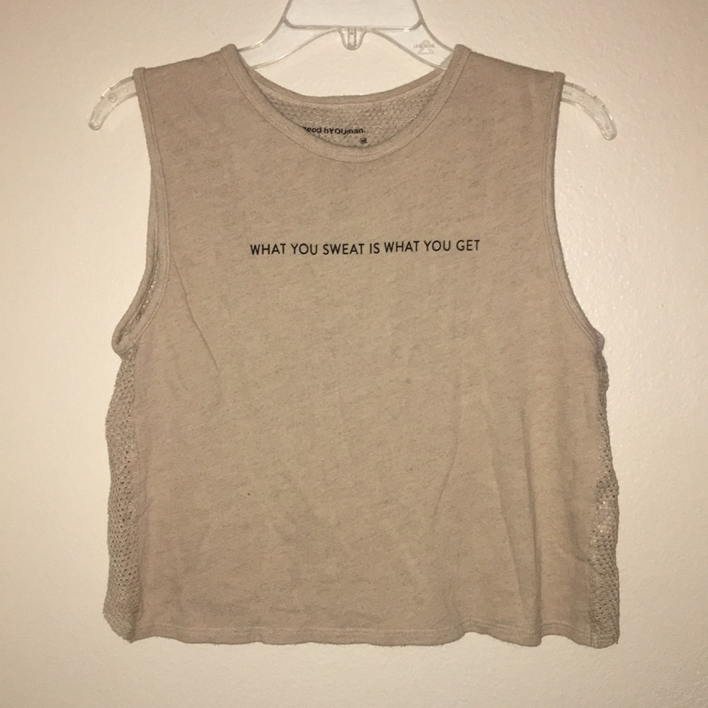 What you sweat is what you get tank